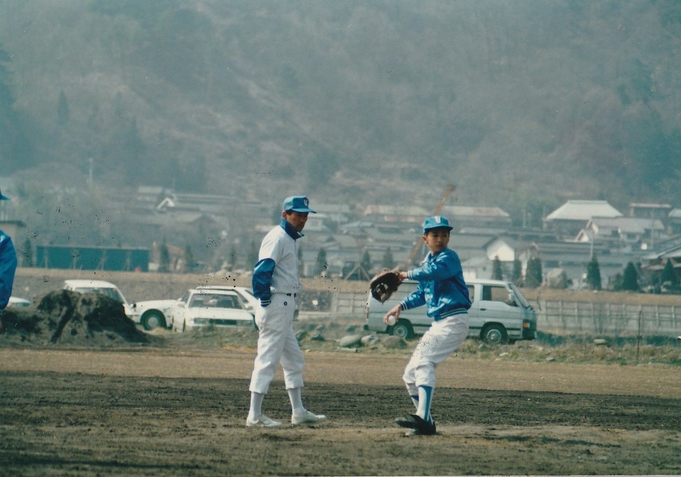 千曲川河川敷グラウンドにて